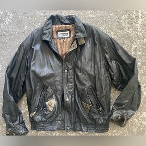 Men’s medium Black Leather Jacket​​